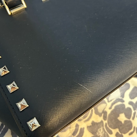 Navy blue Michael Kors handbag and wallet - Picture 4 of 10